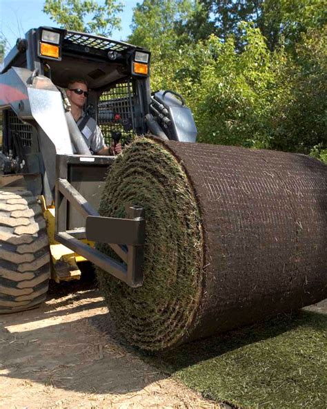 sod roller for mini skid steer|skid steer brush cutter brands.